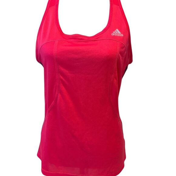 adidas Tops - Adidas Women's Pink Climalite Tank Top Size L Yoga Running Sleeveless